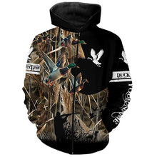 Load image into Gallery viewer, Personalized Duck Hunting Waterfowl Camo Shirts for Men, Kid, Duck Hunting clothes, hunting gifts FSD702