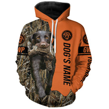 Load image into Gallery viewer, German Wirehaired Pointers GWP Hunting Dog Customized Name All over printed Shirts for Hunters FSD4082