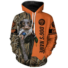 Load image into Gallery viewer, German Wirehaired Pointers GWP Hunting Dog Customized Name All over printed Shirts for Hunters FSD4082