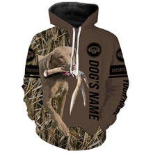 Load image into Gallery viewer, Chesapeake Bay Retriever Hunting Dog Custom Name Camo Shirts, Hunting Gifts FSD4083KYC