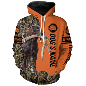 Boykin Spaniel Hunting Dog Customized Name All over printed Shirts for Hunters, Hunting Gifts FSD4084