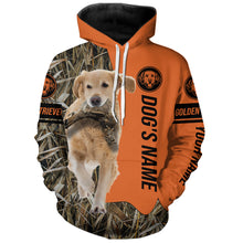Load image into Gallery viewer, Golden Retriever Hunting Dog Customized Name All over printed Shirts for Hunters, Hunting Gifts FSD4085