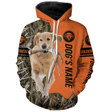 Load image into Gallery viewer, Golden Retriever Hunting Dog Customized Name All over printed Shirts for Hunters, Hunting Gifts FSD4085