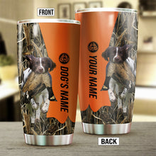 Load image into Gallery viewer, English Springer Spaniel Birds &amp; Deer shed Hunting Dog Custom name Stainless Steel Tumbler Cup FSD4289