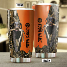 Load image into Gallery viewer, German Wirehaired Pointers Birds &amp; Deer shed Hunting Dog Custom name Stainless Steel Tumbler Cup FSD4294