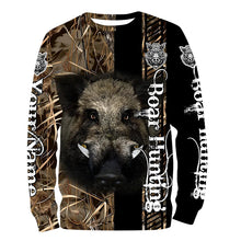 Load image into Gallery viewer, Wild Boar Hunting Camouflage Custom Name Shirts for hunter, Personalized hunting gifts FSD191