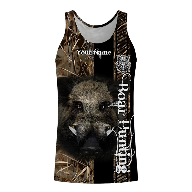 Wild Boar Hunting Camouflage Custom Name Shirts for hunter, Personalized hunting gifts FSD191