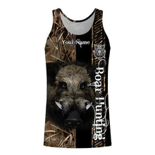 Load image into Gallery viewer, Wild Boar Hunting Camouflage Custom Name Shirts for hunter, Personalized hunting gifts FSD191