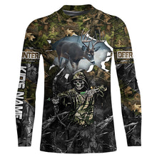 Load image into Gallery viewer, Deer Hunting Grim Reaper Camouflage Shirts for Deer Hunters, Personalized Hunting Shirts FSD761