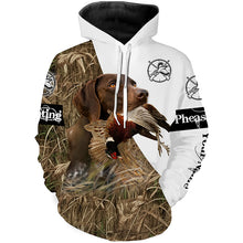 Load image into Gallery viewer, Personalized Pheasant hunting with dog German shorthaired pointer 3D All over print Shirt, Hoodie FSD3695