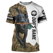 Load image into Gallery viewer, Dog with Fishing Rod Best water dogs black Lab custom Name UV protection Shirts, Fishing gift FSD3882
