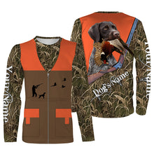 Load image into Gallery viewer, Custom Name German wirehaired pointer Dog Pheasant Upland Hunting Vest shirt for Men FSD3988