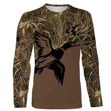 Load image into Gallery viewer, Duck Hunting Waterfowl Camo Customized Name Shirts for Adult and Kid, Personalized Duck Hunting Gifts FSD2686