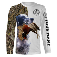 Load image into Gallery viewer, Pheasant Hunting With Dog English Setter Custom Name All Over Printed Shirts - Personalized Hunting Gifts FSD1918