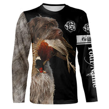 Load image into Gallery viewer, Pheasant Hunting With Griff Dog Wirehaired Pointing Griffon customize Name Shirts, Hunting Gifts FSD3605