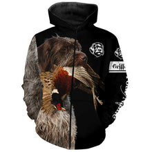 Load image into Gallery viewer, Pheasant Hunting With Griff Dog Wirehaired Pointing Griffon customize Name Shirts, Hunting Gifts FSD3605