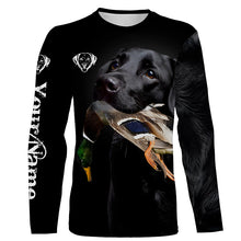Load image into Gallery viewer, Personalized Duck Hunting Shirts Hunting Dog Labrador Retriever Black Lab 3D Full Printing Shirt, Hunting Gifts - FSD2688