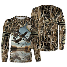 Load image into Gallery viewer, Canada Goose hunting waterfowl camo custom Name All over printing Shirts, Gift for hunters FSD3702