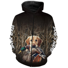 Load image into Gallery viewer, Duck Hunting Waterfowl Camo Golden Retriever Dog Shirts, Personalized Duck Hunting clothes FSD4540