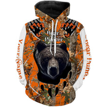 Load image into Gallery viewer, Bear Hunting orange Camouflage custom Name all over print Shirts, Bear hunting Shirt, gift for Hunter FSD228