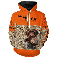 Load image into Gallery viewer, Pheasant Hunting Blaze Orange color Custom name Shirts with Hunting Dogs, Pheasant Hunting clothing FSD4547