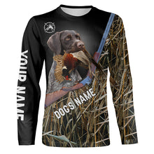Load image into Gallery viewer, Deutsch Drahthaar Gun Dog Pheasant Hunting custom Name Shirts for Bird Hunters FSD3918