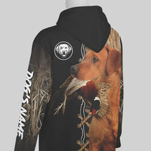 Load image into Gallery viewer, Fox Red Labrador Retriever Hunting Custom Name Shirt, Personalized Hunting Dog Hoodie FSD4683