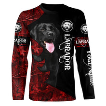 Load image into Gallery viewer, Black Labs Labrador Retriever Dog Custom Name 3D All over print Shirt, Hoodie, Personalized gift FSD4095