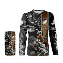 Load image into Gallery viewer, Wild Boar Hunting with Dogs Camo Custom Name Shirts, Boar hunting shirt, Gift for hunter FSD570