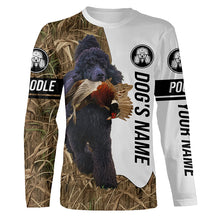 Load image into Gallery viewer, Pheasant Hunting with Poodle Dog Custom Name Camo Full Printing Shirts, Personalized hunting gifts FSD3889