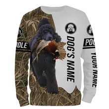 Load image into Gallery viewer, Pheasant Hunting with Poodle Dog Custom Name Camo Full Printing Shirts, Personalized hunting gifts FSD3889