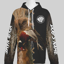 Load image into Gallery viewer, Pudelpointer Hunting Dog Custom Name Hoodie Shirt for Hunter FSD4691