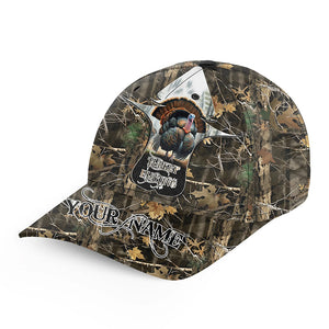 Turkey hunting camo Custom Name hunting hat, Adjustable Unisex Hunting Baseball hat FSD3073