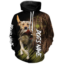 Load image into Gallery viewer, Yellow Labrador Retriever Custom Name Hunting Dog Shirts for Hunter, Gifts for Hunters FSD4551