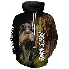 Load image into Gallery viewer, German Wirehaired Pointers GWP Custom Name Hunting Dog Shirts for Hunter, Gifts for Hunters FSD4571