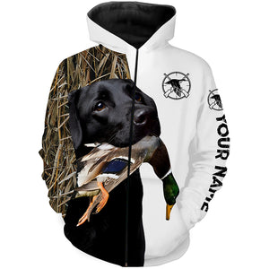 Duck hunting with Black lab custom Name 3D All over print shirt, hoodie, long sleeves Hunting gifts FSD437