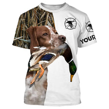 Load image into Gallery viewer, Duck Hunting With Dog Brittany Spaniel Customize Name Shirts, Personalized Gifts - FSD2785