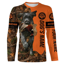 Load image into Gallery viewer, Pheasant Hunting with Dogs Deutsch Drahthaar Customize Name Shirts, Gifts idea for Pheasant Hunters FSD4064