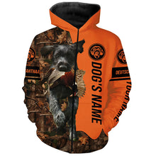 Load image into Gallery viewer, Pheasant Hunting with Dogs Deutsch Drahthaar Customize Name Shirts, Gifts idea for Pheasant Hunters FSD4064