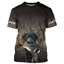 Load image into Gallery viewer, Black Labrador Retriever Dog Pintails Hunting Waterfowl Camo Shirts, Pintail Hunting clothes FSD4543