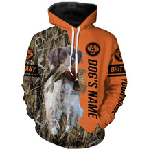 Load image into Gallery viewer, Liver Brittany Hunting Dog Customized Name All over printed Shirts for Hunters, Hunting Gifts FSD4222