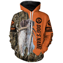 Load image into Gallery viewer, Liver Brittany Hunting Dog Customized Name All over printed Shirts for Hunters, Hunting Gifts FSD4222
