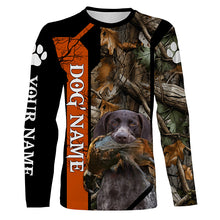 Load image into Gallery viewer, German Shorthaired Pointer Dog Pheasant hunting Camo customized Name Shirts for Hunters FSD4023