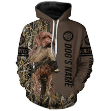 Load image into Gallery viewer, Pudelpointer Hunting dog customized Name Shirt, camo and brown color FSD4673