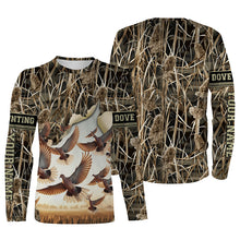 Load image into Gallery viewer, Dove hunting Camouflage custom name all over printed Shirts, Gift for hunters FSD4607