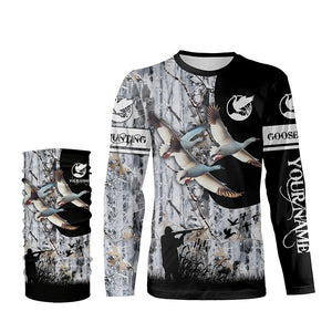 Snow Goose hunting camo customize Name 3D All over print Shirts, Hoodie, Long sleeve FSD1719