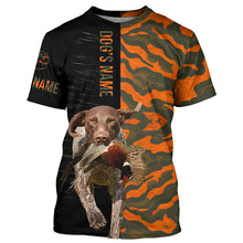 Load image into Gallery viewer, German Shorthaired Pointer GSP Pheasant Hunting Dog Orange camo Custom Name all over print Shirts FSD4232
