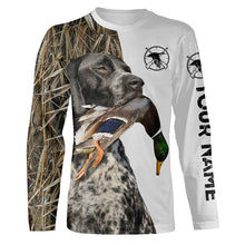 Load image into Gallery viewer, Duck Hunting With Dog black roan GSP German Shorthaired Pointer Customize Name Shirts Personalized Gifts FSD2631