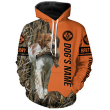 Load image into Gallery viewer, Brittany Hunting Dog Customized Name Shirts for Hunters, Hunting Gifts FSD4077