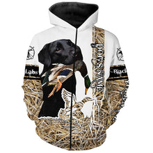 Load image into Gallery viewer, Black Labs Labrador Retriever Duck Hunting Dog Customize Name 3D All Over Printed Shirt FSD3450